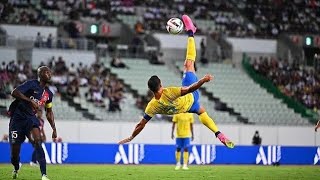 38YearOld Cristiano Ronaldos Epic Bicycle Kick Attempt Al nassr vs PSG in Japan [upl. by Nwahsid]