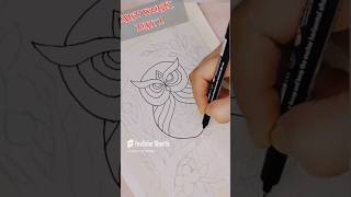 Madhubani Painting  Art Work  shorts art diy drawing sketch madhubani [upl. by Lucilia]