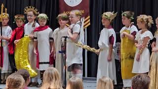 2024 Paideia 3rd Grade Greek Gods Presentation [upl. by Sairahcaz]