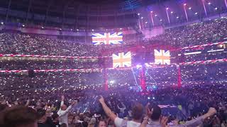 England national Anthem Sung by 70000 supporters Beautiful [upl. by Mandi195]