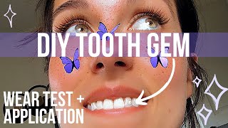 TIKTOK MADE ME BUY IT DIY TOOTH GEM KIT REVIEW GEMZEEZ  Rudi Berry [upl. by Pickford563]