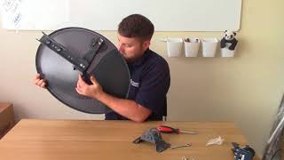 How To Assemble A SKY FREESAT satellite dish [upl. by Leidag]