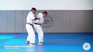 Front Strangulation Defense  Wrist Control [upl. by Pate]