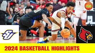 Spalding vs Louisville Basketball Game Highlights  2024 NCAA Mens Basketball [upl. by Emmalynn]