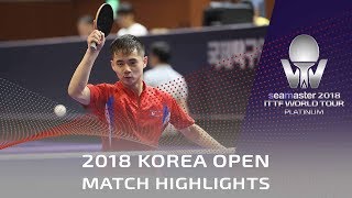 Sambe Kohei vs Ham Yu Song  2018 Korea Open Highlights U21Final [upl. by Rose]