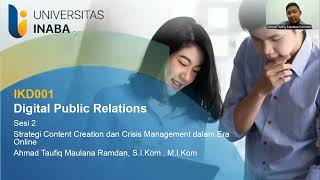 Strategi Content Creation dan Crisis Management dalam Era Online [upl. by Mikahs693]