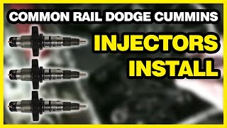 Injector Install 200452007 Common Rail Dodge Cummins [upl. by Abroms]