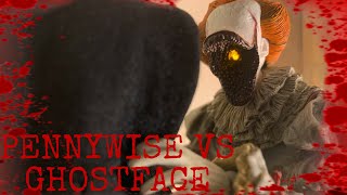 Pennywise vs Ghostface Horror stop motion [upl. by Eyahs]