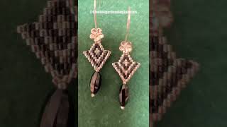 Creating Stunning Beaded Earrings beadsjewelrymaking diy handmade beadedjewelry [upl. by Eelime]