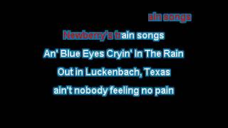 Linwood  Luckenbach Texas  Karaoke [upl. by Zetnauq]