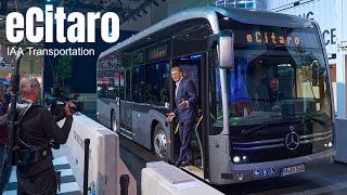 eCitaro Mercedes Benz Bus Press Conference at IAA Transportation 2024 [upl. by Oap]