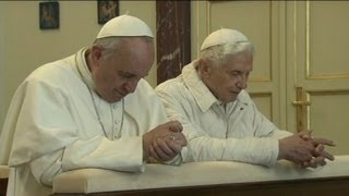 Pope Francis To Pope Emeritus Benedict XVI quotWere Brothersquot [upl. by Gene]