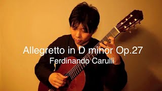 カルリのロンドAllegretto in D minor Op27 by FCarulli  佐藤雅也Masaya Sato [upl. by Denice]