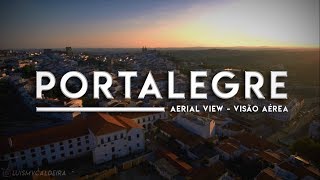 Portalegre Aerial View  Portalegre Vista Aérea  4K Ultra HD [upl. by Halyak840]