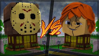 CASA DO JASON VS CASA DO CHUCKY NO MINECRAFT [upl. by Sutit316]