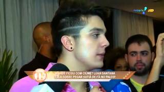 TV Fama Luan Santana se declara e beija Jade em entrevista [upl. by Brace111]