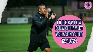 INTEVIEW  Hakan Hayrettin  Hastings United  121024 [upl. by Anoval]