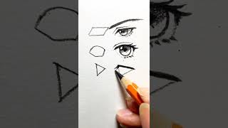 Eye sketch ideas eyes drawing sketch ytshorts shorts [upl. by Ahsaekal]