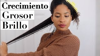 AGUA DE ARROZ 3 EN 1 Crecimiento grosor y brillo para el pelo  Rice water for natural hair growth [upl. by Ahsenek412]