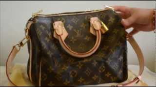 Louis Vuitton Speedy Bandouliere 25 with shoulder strap review amp what fits [upl. by Namajneb]