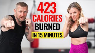 15 Minute Boxing Workout at Home  Boxercise [upl. by Lenej676]