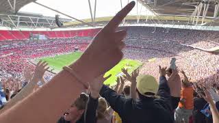 Sheffield Wednesday Fans Sing Hi Ho Silver Lining at Wembley [upl. by Evets]