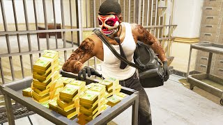 Bank Robbery with Franklin  GTA 5 Biggest Bank Robbery GTA 5 Heist Mod [upl. by Ard]