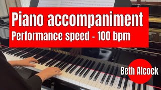 Viva Italia  traditional arr Fin  piano accompaniment bpm 100  AMEB violin grade 2 series 10 [upl. by Berl822]