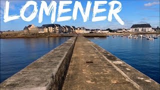 Digue  Lomener  Petit Port  Bateau  Touellen  île de Groix  Bretagne  France [upl. by Iruyas275]