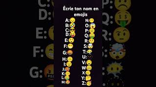 Écrie ton nom en emojis [upl. by Okramed225]