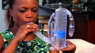 How to Use Your Incentive Spirometer Russian [upl. by Aenea]