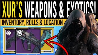 Destiny 2 XURS SOLID WEAPONS amp HIGH STAT ARMOR 5th January Xur Inventory  Armor Loot amp Location [upl. by Sperling333]