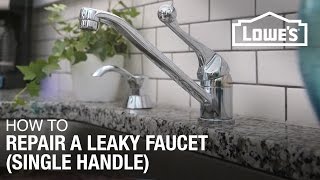 How to Fix A Dripping or Leaky Single Handle Faucet [upl. by Yeltneb59]