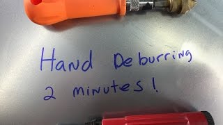 Hand Deburring Sheetmetal in 2 Min [upl. by Erkan396]