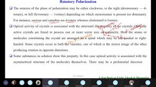 Rotatory Polarization 2021 [upl. by Einnaej146]