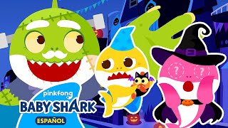 ¿Has visto las partes de mi cara  Recopilación de Halloween  Baby Shark en español [upl. by Eibbob]