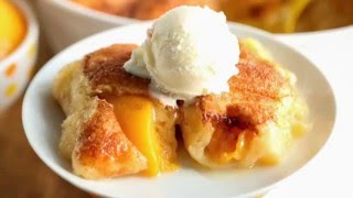 4 Ingredient Peach Dumplings [upl. by Belcher244]