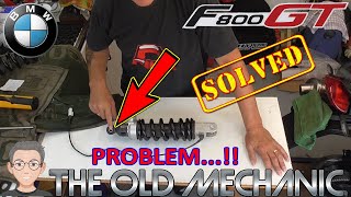 BMW F800GT 2014 REAR SHOCK ABSORBER P2 PROBLEM AND SOLVED 👨‍🔧🏍 [upl. by Notyap816]