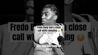 Fredo Bang shares story how his car was shot while he was sleeping 😳 fredobang hiphop [upl. by Attalanta818]