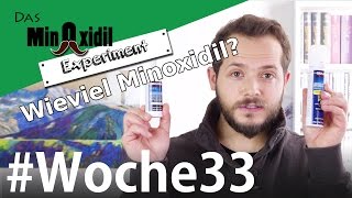 Minoxidil nur einmal am Tag  Das Minoxidil Experiment Woche33 [upl. by Auginahs]