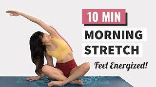 Easy Full Body Morning Stretching Exercises for Beginners  Wake Up amp Feel Energized [upl. by Inuat]