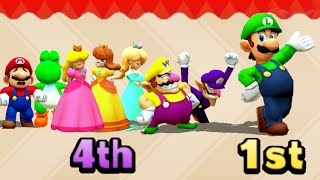 Mario Party The Top 100  Luigi vs All Characters Minigames [upl. by Kahn449]