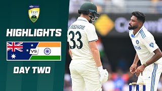 Australia v India 202425  Third Test  Day Two [upl. by Harac]