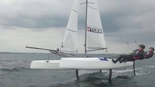 Foiling Nacra 17 New boat New Course [upl. by Selfridge]