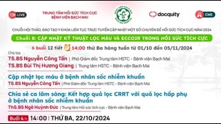 UPDATE2024 CẬP NHẬT LỌC MÁU Ở BỆNH NHÂN SỐC NHIỄM KHUẨN  CHIA SẺ CA LÂM SÀNGKẾT HỢP QUẢ LỌC CRRT [upl. by Nguyen724]