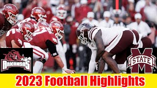 Mississippi State vs Arkansas FULL GAME HIGHLIGHTS  NCAAF 2023  College Football [upl. by Ilaire]