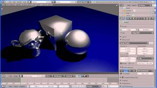 Blender Introduction to Materials  Making Shiny Reflective Metals Steel and Gold Part 2 [upl. by Siesser567]