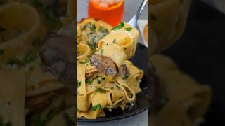 Pappardelle Mushroom Pasta 🍝🍄 shorts recipe cooking youtubeshorts pasta easyrecipe shortsfeed [upl. by Marlie]