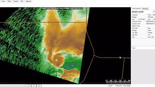 Goshen WY Tornado Life Cycle Mobile Doppler [upl. by Imeaj]