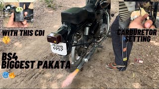 Bs4 bullet patakaBIGGEST PATAKA ADN RPM SLOW  WITH CDI modified bulletGrewalvlogs2007bullet350 [upl. by Arlyn]